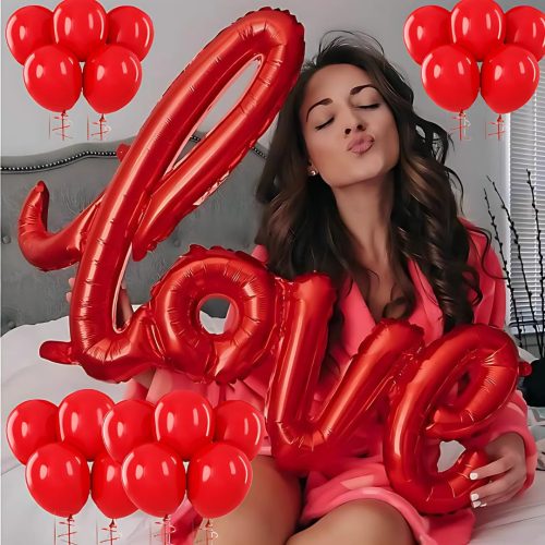 40'' Μπαλόνι αγάπης Love Κόκκινο