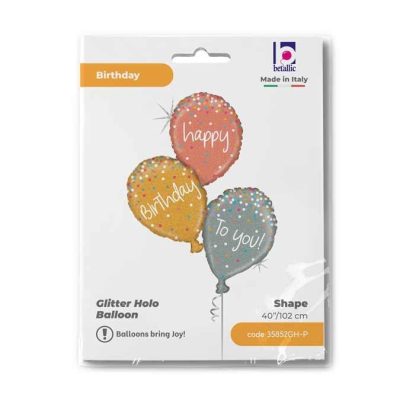 40 Μπαλόνι γενεθλίων τριπλό Birthday Balloons