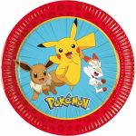 Χάρτινα πιάτα γλυκού -  Pokemon 8 τεμ