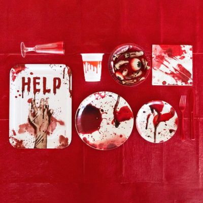 Χάρτινοι Δίσκοι - Ματωμένο χέρι ''HELP'' 2 τεμ