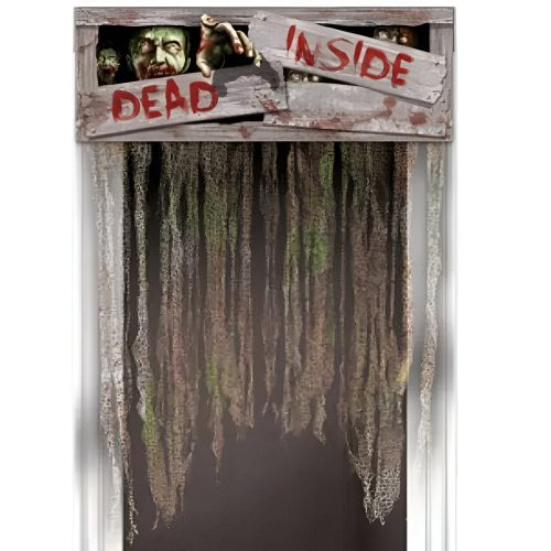 Επιγραφή με υφασμάτινη κουρτίνα πόρτας Dead Inside