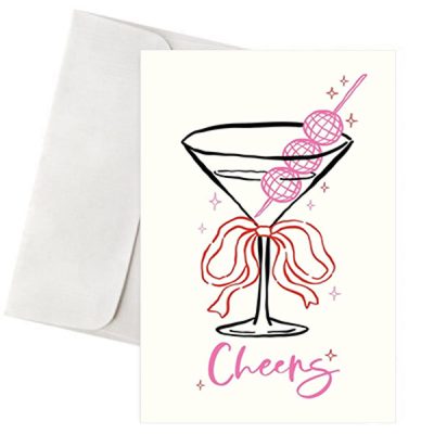 Ευχετήρια Γιορτινή Κάρτα - "Κοκτέιλ Cheers"