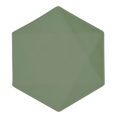 Λαδί Εξάγωνα Πιάτα - Vert Decor 6 τεμ