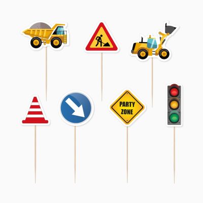 Topper Τούρτας - Εργοτάξιο 7 τεμ