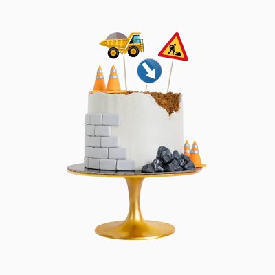 Topper Τούρτας - Εργοτάξιο 7 τεμ