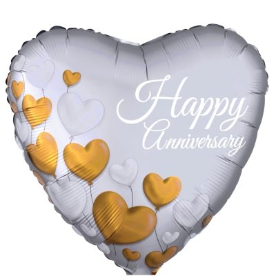 18'' Μπαλόνι Καρδιά Happy Anniversary