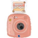 24'' Μπαλόνι Φωτογραφική Μηχανή ''Happy Birthday''