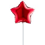 10 Mini Shape μπαλόνι Κόκκινο Αστέρι