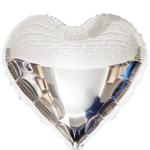 18 Μπαλόνι Ασημί Καρδιά