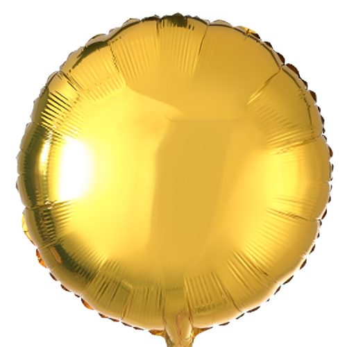 18 Μπαλόνι Χρυσό Στρογγυλό