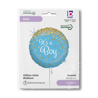 18 Μπαλόνι γέννησης It's a Boy glittering ΝΟ PKG