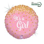 18 Μπαλόνι Γέννησης It's A Girl Glittering NO PKG
