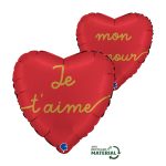 18 Μπαλόνι Καρδιά Je t' aime - Mon Amour 