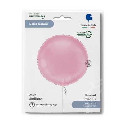 18 Μπαλόνι Pastel Pink Στρογγυλό