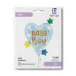 25 Μπαλόνι Καρδιά Baby Boy Stars