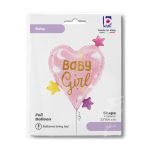 25 Μπαλόνι Καρδιά Baby Girl Stars