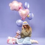 25 Μπαλόνι Καρδιά Baby Girl Stars