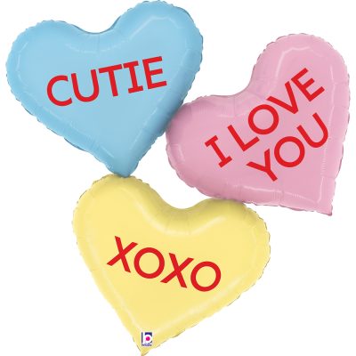 37 Μπαλόνι Καρδιές Heart Messages