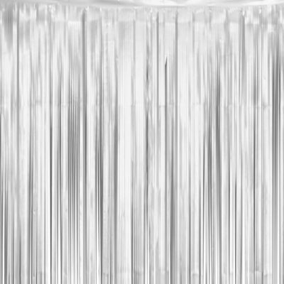 Ασημί ματ Κουρτίνα πάρτυ 200x100cm