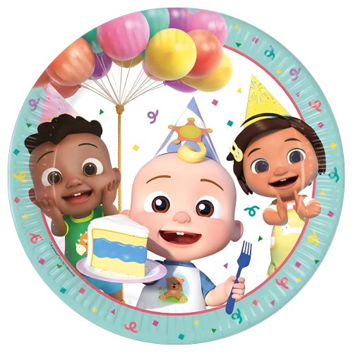 Χάρτινα Πιάτα - Cocomelon Birthday 8 τεμ