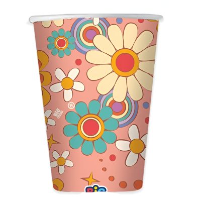 Χάρτινα Ποτήρια - 70's Hippie 6 τεμ