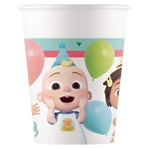 Χάρτινα Ποτήρια - Cocomelon Birthday 8 τεμ