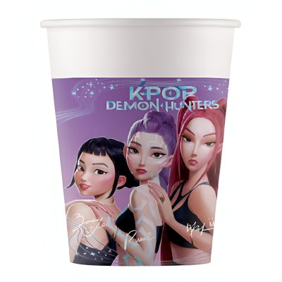 Χάρτινα Ποτήρια - K-Pop Demon Hunters 8 τεμ