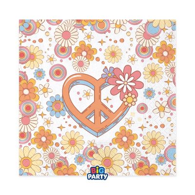 Χαρτοπετσέτες - 70's Hippie 16 τεμ