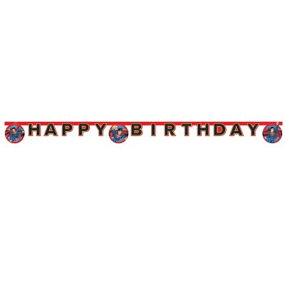 Γιρλάντα Happy Birthday Superman 200cm