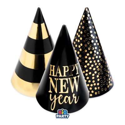 Καπελάκια Πάρτυ - Happy New Year 6 τεμ