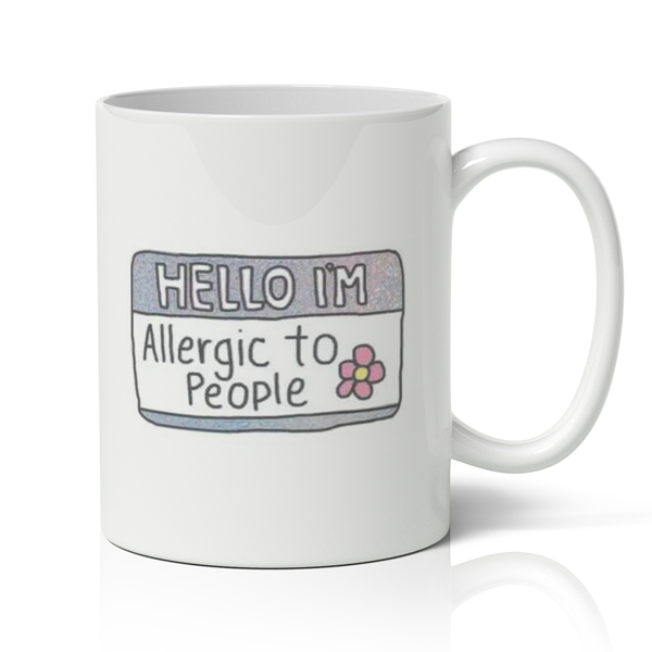 koupa-allergic-to-people Αστεία Κούπα – Allergic To People - Image 1