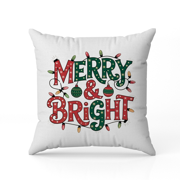 Μαξιλάρι Χριστουγεννιάτικο Merry and Bright