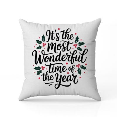 Μαξιλάρι Χριστουγεννιάτικο – Most wonderfull time of the year