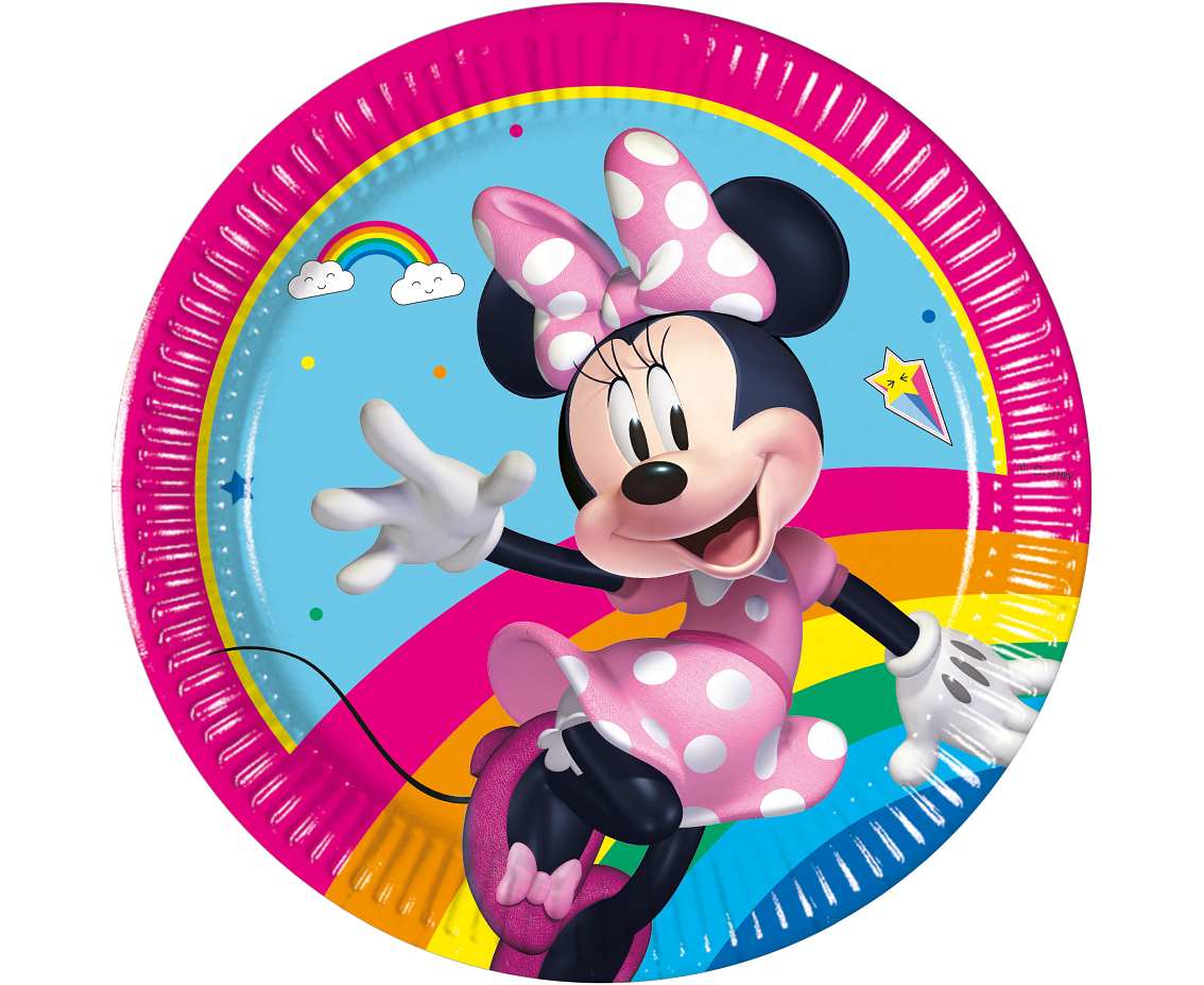 Πιάτα γλυκού Minnie - Rainbow 8 τεμ Πιάτα γλυκού Minnie - Rainbow 8 τεμ