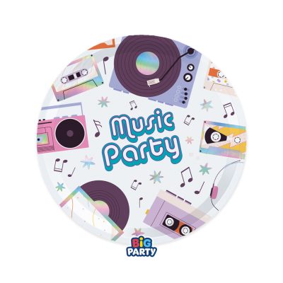 Πιάτα γλυκού - Music Party 6 τεμ