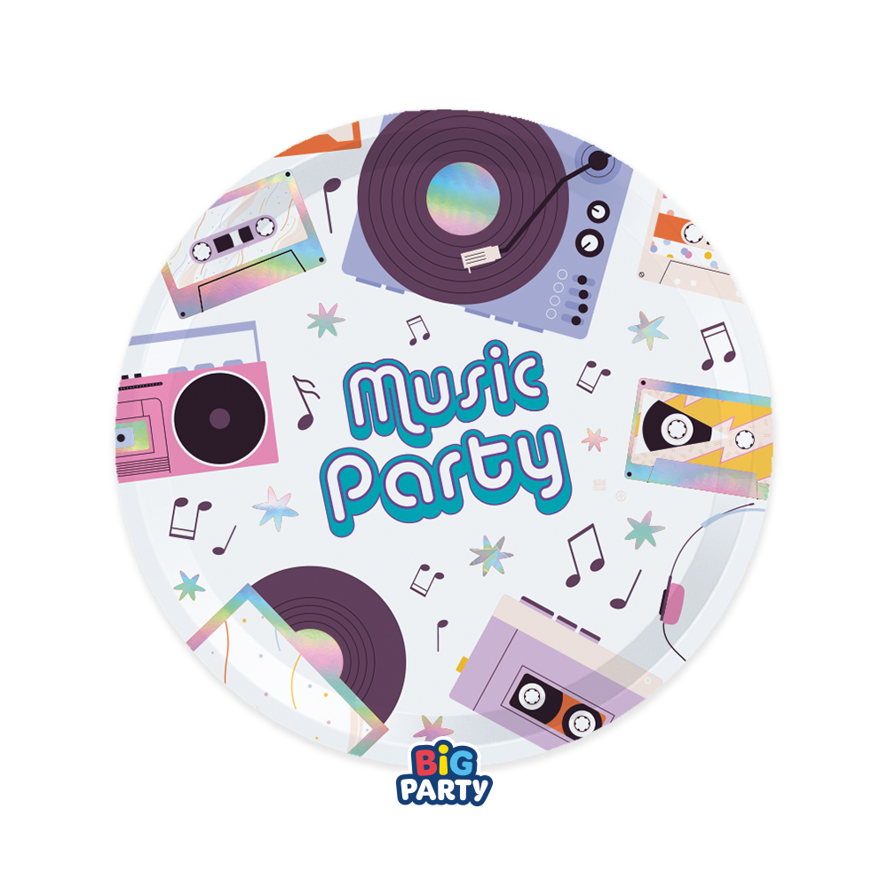 Πιάτα γλυκού - Music Party 6 τεμ Πιάτα γλυκού - Music Party 6 τεμ