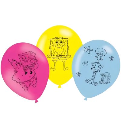 Σετ Μπαλόνια Μπομπ Σφουγγαράκης 6 τεμ