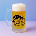 Χριστουγεννιάτικο ποτήρι μπύρας HOHO HO hold my deer