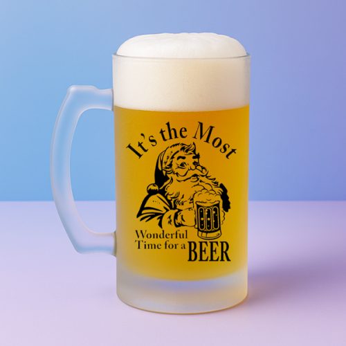 Χριστουγεννιάτικο ποτήρι μπυρας Its most Woderful time for a beer