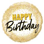 18'' Μπαλόνι Χρυσό Happy Birthday