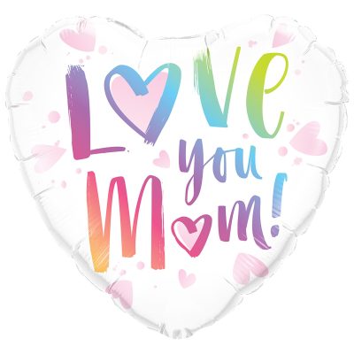 18'' Μπαλόνι Καρδιά Love You Mum watercolor