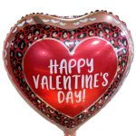 18'' Μπαλόνι Καρδιά Valentine's Day - Animal Print