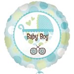 18 Μπαλόνι Baby Boy Καρότσι