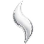 24'' Μπαλόνι Ασημί Swirling S