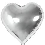 24'' Μπαλόνι Καρδιά Ασημί