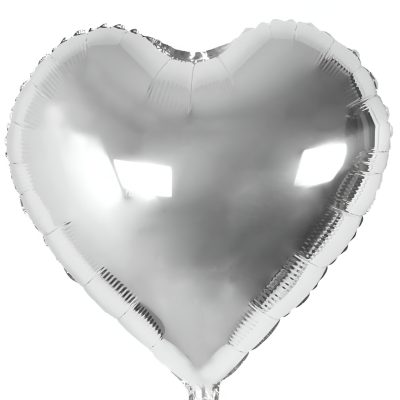 24'' Μπαλόνι Καρδιά Ασημί