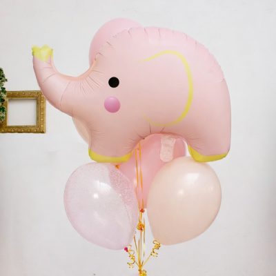 24'' Μπαλόνι Ροζ Ελεφαντάκι