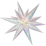 26'' Mπαλόνι Ασημί Ιριδίζον Αστέρι