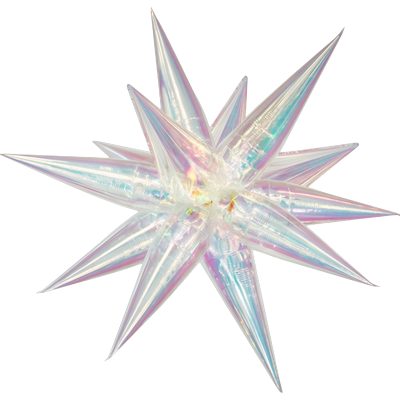 26'' Mπαλόνι Ασημί Ιριδίζον Αστέρι