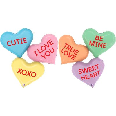 37 Μπαλόνι Καρδιές Heart Messages